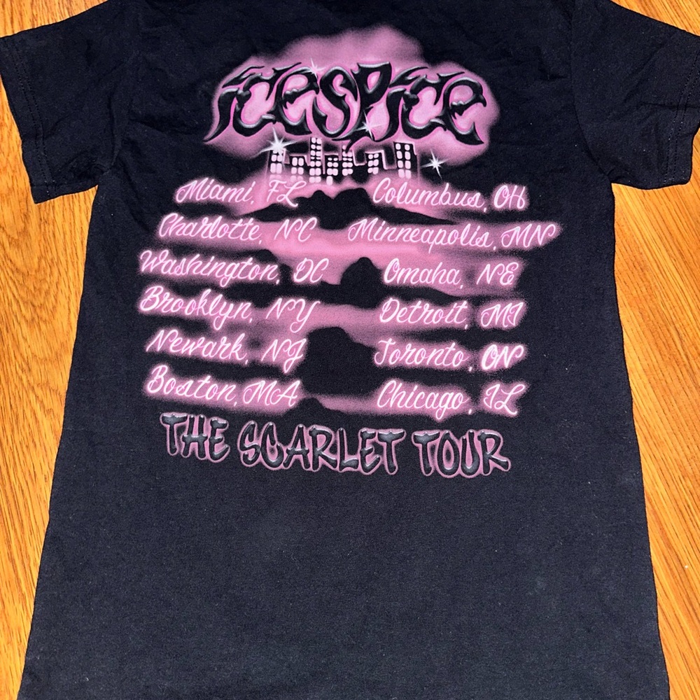 Ice Spice/Doja Cat Scarlet Tour Merch T shirt